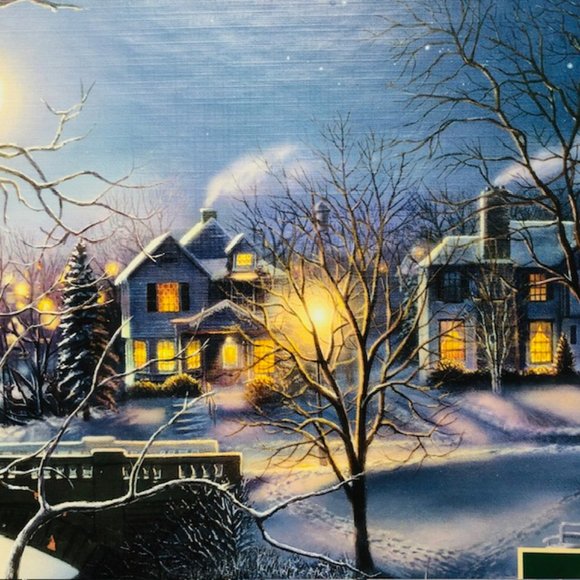 Cobble Hill  Jigsaw Puzzle 1,000 Pieces Edge of Town Owl Winter Poster - Picture 2 of 9